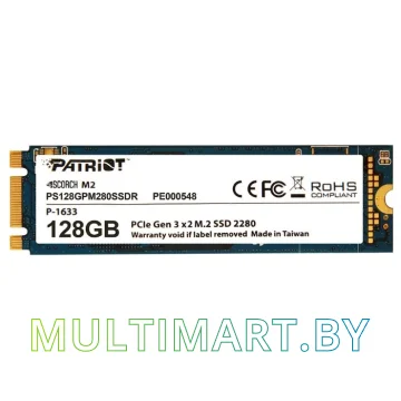 SSD диск Patriot Scorch M.2 128GB (PS128GPM280SSDR)